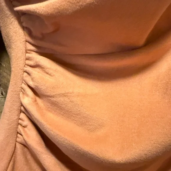 Hyfve Orange Draped Long Sleeve Top - Picture 3 of 4